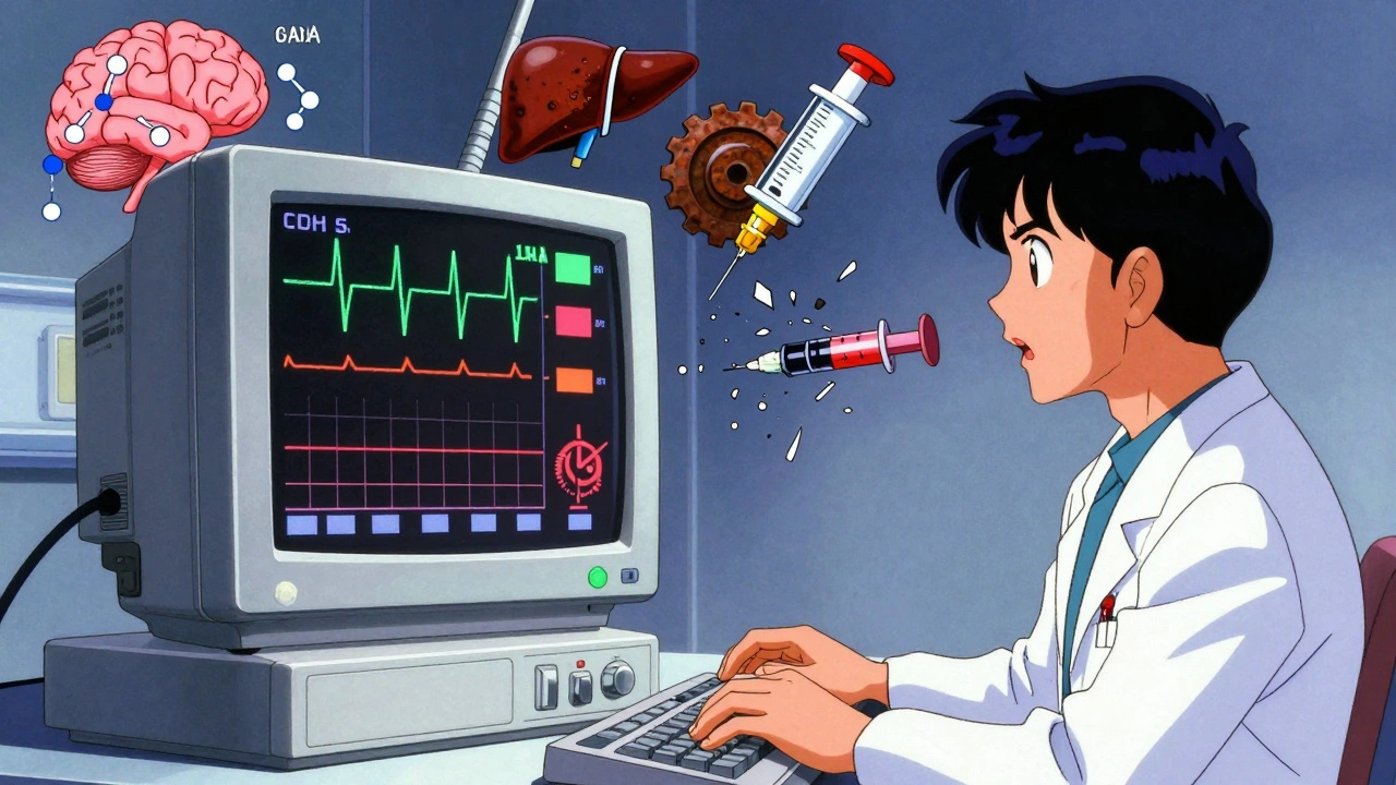A hospital monitor shows crashing oxygen levels, with medical symbols breaking apart in glowing 80s anime style.