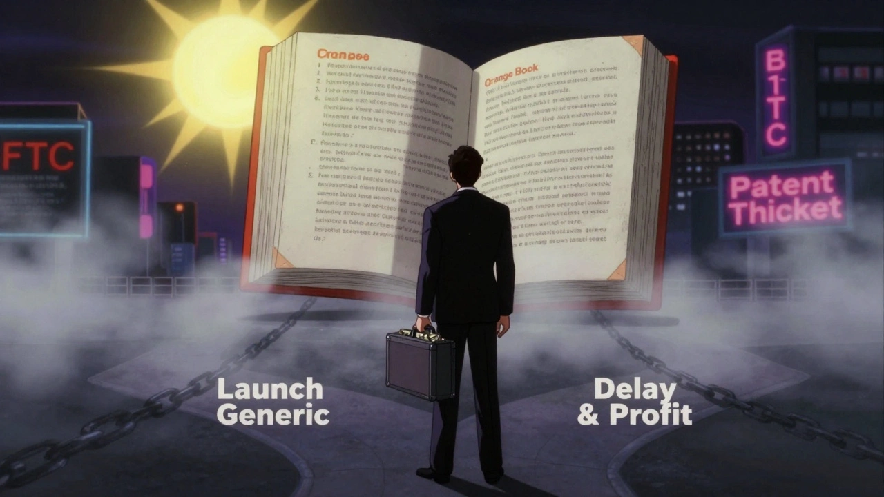 A pharmaceutical executive offers cash to a generic maker at a crossroads with legal paths