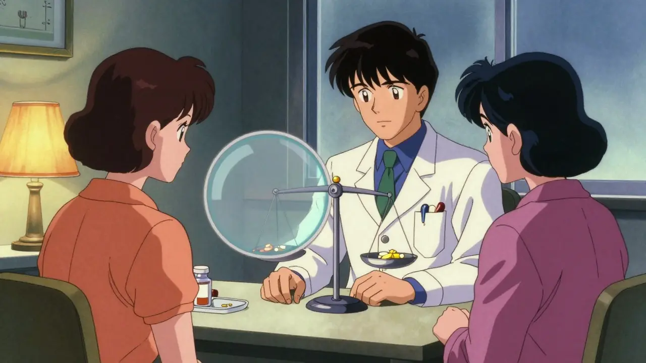 Doctor and patient discussing precise dosage requirements during consultation.