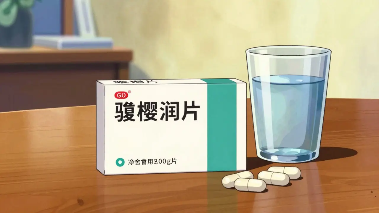 Safe delivery of generic medication on a table in 80s anime style